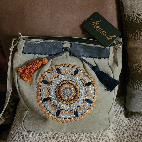 NEW BO HO MONA B. NWT TASSEL CROSS BODY BAG - Picture 14 of 16